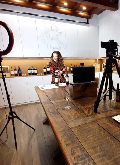 online wine tasting in La Rioja